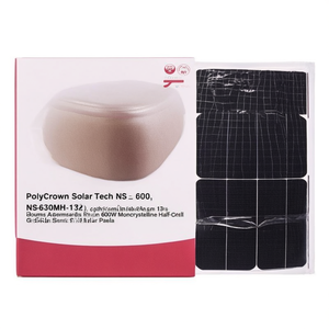 Panneau solaire monocristallin demi-cellule en verre PolyCrown Solar Tech NS-630MH-132 600W - Product Image 2
