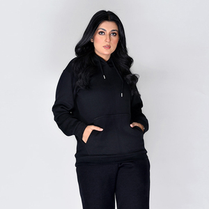 Nouvel Arrivage Survêtement Décontracté Unisexe à Capuche pour Femme, Confectionné sur Mesure, avec Strass et Design Uni, Grande Taille, 100% Coton, Coupe-Vent - Product Image 3