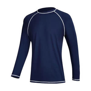Vêtements de sport de haute qualité, compression, manches longues, rashguard pour adultes, couleur unie, logo personnalisé, séchage rapide, respirant, écologique - Product Image 2