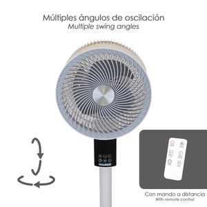 Ventilador de Pie de 40 Vatios 6 Velocidades O/ 25 cm. Con Mando - Product Image 4