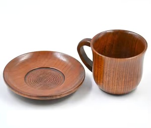 Vasos de cerámica ecológicos 100% al por mayor, artículos de madera para bebidas de la mejor calidad para leche, zumo, té y café con mango de platillo de bajo precio - Product Image 1