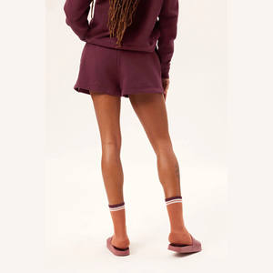 Personalized Women Sweat Shorts French Terry Lounge High <b>Waist</b> Soft Moisture Wicking Plus Size Custom Logo Cotton OEM Service - Product Image 5