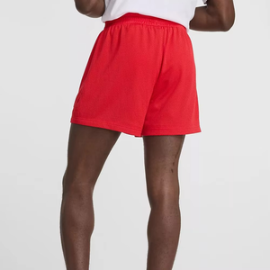 Pantalones cortos deportivos informales recién llegados al por mayor, diseño de malla transpirable sólido de secado rápido y ecológico - Product Image 4