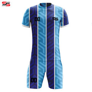 Maillot de football bon marché de haute qualité d'usine 100% ensembles d'uniformes de football de club de polyester Kit de maillot de football - Product Image 6