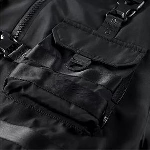 Vestes d'hiver à fermeture éclair avec logo personnalisé, plusieurs poches, veste technique coupe-vent, résistance au froid, protection imperméable - Product Image 3