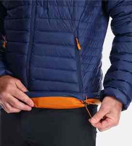 Sweat à capuche à la mode pour hommes avec poche zippée Nouvelle vente en gros Veste doudoune chaude d'hiver à col montant Logo avant multicolore - Product Image 3