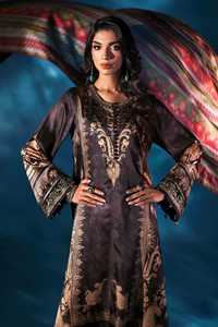 Lehenga Choli Anarkali de luxe, tenue de soirée en mousseline de soie brodée, robe ethnique indienne élégante, embellissement élégant, sans plis pour femmes - Product Image 4