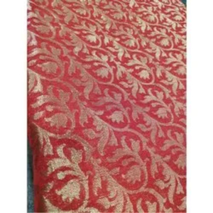 Banarasi ผ้าปักลายมังกรแบบดั้งเดิมสำหรับชุดเดรสผ้าแจ็คการ์ดเส้นด้ายโลหะ - Product Image 3