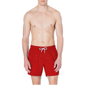 กางเกงขาสั้นลำลองผ้าย้อมสีล้วนระบายอากาศได้ดีสำหรับฤดูร้อนสีพื้นออกแบบโลโก้ได้ตามต้องการ - Product Image 2