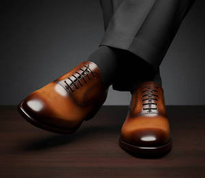 <b>Men's</b> Trendy Oxford Casual Genuine Leather Business Formal Handmade High Quality <b>Shoes</b> Autumn Low-Cut - Product Image 5