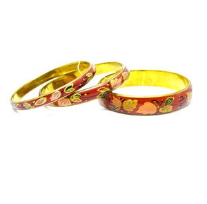 Bracelet traditionnel en laiton plaqué or, fait main, rond, accessoires de bijouterie - Product Image 4