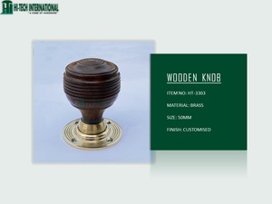 Perilla de puerta de madera Edwardian, perilla de puerta victoriana, Hardware al por mayor, alta calidad, fabricante a granel - Product Image 5