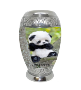 Bonitas urnas de cremación de Panda bebé para cenizas humanas con bolsa de terciopelo gratis Fabricante mayorista - Product Image 1