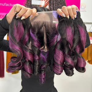 100% cheveux humains crus vierges vietnamiens non transformés cuticule alignée cheveux crus bouclés Machine trame extensions de cheveux vendeur de faisceaux - Product Image 4