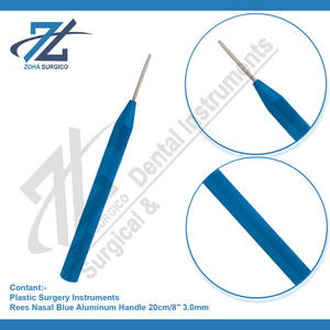 REES 20cm/8 \ "mango de aluminio azul osteótomo Nasal 3,0mm Base de cirugía plástica instrumento manual fabricado en Pakistán - Product Image 3