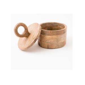 Boîtes métalliques rustiques en bois avec couvercles Stockage naturel intemporel pour cuisine Durable et élégant Parfait comme cadeaux - Product Image 4