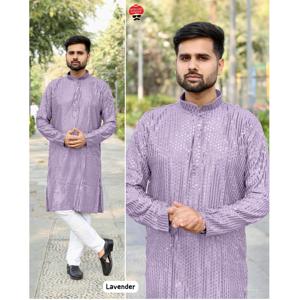 Kurta de mariage traditionnel pour homme Maruti Fashion de qualité supérieure, en rayonne brodée avec des sequins, coupe classique, pyjama pour l'Inde et le Pakistan - Product Image 1