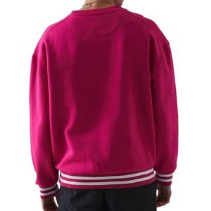 Sweat à capuche épais d'hiver pour homme, 100 % coton, teint en pièce, avec broderie 3D et perles, coupe oversize, vente en gros - Product Image 2