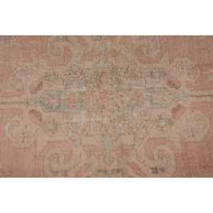 Tapis de 2,8 x 6,9 pieds, tapis turc vintage, tapis à pois marron et bleu - Product Image 5