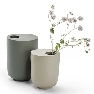 Vase à fleur en métal de luxe personnalisé écologique de conception Simple moderne la plus vendue décoration de mariage d'hôtel à la maison standard européenne - Product Image 6