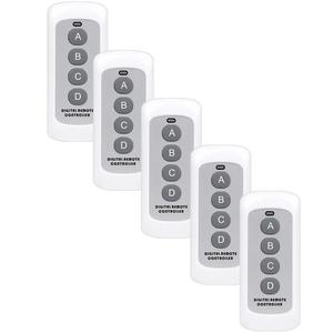 รีโมทคอนโทรลไฟส่องสว่าง, MXTUL-005, 5 ชิ้น, 4 ปุ่ม, ใช้ได้กับ TUA, TUF, TUD, TUG, TUM และ TUK, แรงดันไฟฟ้า DC12V, RF433 Fr - Product Image 1