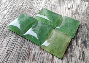 Wholesale IGI Certified Loose Gemstones Natural Aventurine Cabochon Rectangle Shape Flat Back Calibrated Green Baguette Cut All - Product Image 2