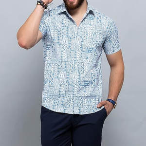 T-shirt à boutons pour hommes Conception personnalisée T-shirt boutonné pour hommes à prix de gros à tenue décontractée - Product Image 2