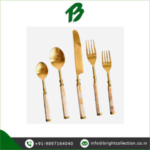 Juego de cubiertos de acero inoxidable con mango de fregona de lujo, gran venta a granel para bodas, precio de mercado genuino - Product Image 2