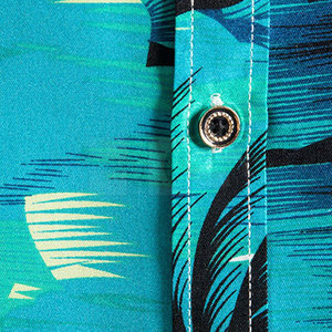 Chemise hawaïenne en polyester de haute qualité Impression personnalisée Manches courtes Chemises d'été décontractées pour hommes Chemises de plage - Product Image 4