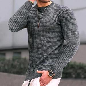 Camiseta básica ligera de solapa para hombre, camiseta de negocios de manga larga con estampado Digital, ropa de calle transpirable para hombre - Product Image 5