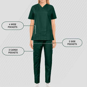 LOGO Personalizado Moda Mujer Secado rápido Hospital Médico Tops Jogger Pantalones Trajes Dental Doctor Scrubs Enfermera Uniforme Conjuntos - Product Image 6