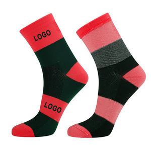 Chaussettes de cyclisme pour jeunes, nouvelle conception 2026, couleur contrastée, printemps |   Chaussettes de cheville en nylon respirant pour les sports de plein air - Product Image 2