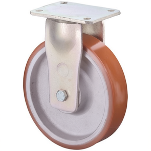 Rueda Giratoria de Alta Resistencia de 200 mm con Capacidad de Carga de 1000 kg, Base de Poliuretano Fundido, Placa Base L138xW110 mm, Ruedas para Muebles BS - Product Image 3
