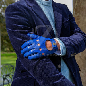 Guantes de Conducción de Cuero para Exteriores, Alta Calidad, Correa de Muñeca Ajustable, Antideslizantes, para Todas las Estaciones, Personalizables, Hechos en Pakistán - Product Image 4