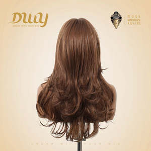 Tansy-DWY Light <b>Brown</b> Long Wavy Glueless Synthetic <b>Wig</b> Machine Made <b>Wigs</b> - Product Image 6