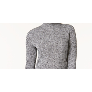 Maglione Vintage Casual da Donna Karen Scott in Cotone con Collo Alto, Traspirante, con Fiocco Frontale e Applicazioni di Lettere, Grigio, Taglia Media, per l'Autunno - Product Image 2
