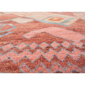 Alfombras Manchaha de Lana y Seda de Bambú Anudadas a Mano, Diseño de Parches Rojos y Naranjas para Uso Doméstico-Les-2069 - Product Image 3