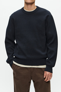 เสื้อสเวตเตอร์แขนยาวโอเวอร์ไซส์ผู้ชายผ้าฝ้าย100% ปรับแต่งโลโก้และพิมพ์ลายดิจิตอล - Product Image 5