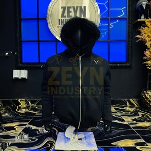 Sweat à capuche en polaire pour homme en gros avec capuche en fausse fourrure, veste zippée épaisse pour l'hiver, broderie personnalisée, sweats à capuche en polaire personnalisés - Product Image 5