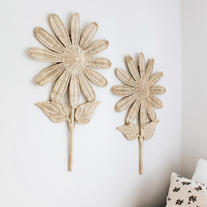 Decoración de esquina de pared de flores de ratán grande decoración colgante de pared natural hecha a mano para niños de jardín de infantes sala de estudio - Product Image 4