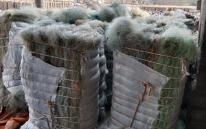 Filets de pêche en plastique 6 nylon écologiques teints usagés pour le recyclage et le service de traitement de moulage de mailles en plastique - Product Image 4