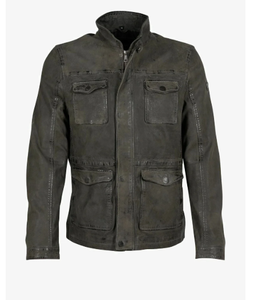 Vestes en cuir pour hommes d'hiver, manteaux en cuir pour hommes, tailles plus grandes - Product Image 5