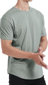 T-shirt en bambou ultra doux pour hommes de marque personnalisée Curve Light Short Sleeve Casual Basic Tee Shirt du Bangladesh - Product Image 6