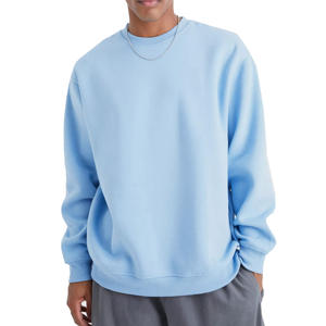 OEM al por mayor de los hombres 100% de algodón Terry cuello redondo sudaderas personalizadas hombro caído sudaderas con capucha de gran tamaño 3D bordado ácido sudaderas con capucha - Product Image 1