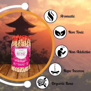 Hecho a mano Nepal Lamatar1 estilo tibetano cuerda de Rosa Natural quemador de incienso ecológico Yoga meditación relajación hogar Natural - Product Image 2