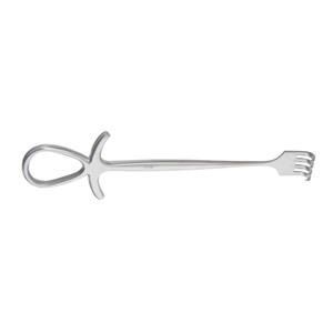 Rétracteur chirurgical 195 mm (7,34 po) à 4 branches, mâchoire émoussée, profondeur de la mâchoire 9,30 mm, largeur de la mâchoire, pour interventions chirurgicales générales - Product Image 5