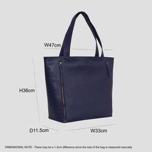 Haute qualité bohème Vintage marine galet Grain en cuir véritable surdimensionné sac fourre-tout à la main inde géométrique haut fournisseur indien - Product Image 3