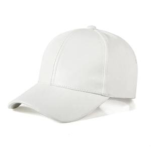 Gorra de béisbol de cuero genuino de calidad superior Sombrero de cúpula informal simple 55-60 cm Negro Marrón Ajustable para mujeres y hombres - Product Image 1