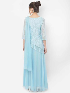 Trendy Womens Fit & Flare Maxi Dress Elegant Partywear personnalisable disponible à l'achat - Product Image 3