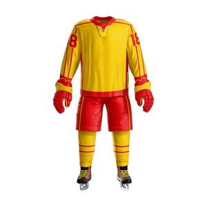 Conjunto de uniforme de hockey sobre hielo personalizado de poliéster 100% Diseña tu propio uniforme de hockey sobre hielo con tarifa al por mayor - Product Image 6
